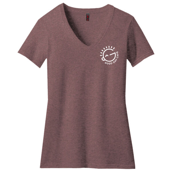 Print_W - Women's Perfect Blend ® CVC V Neck Tee Thumbnail