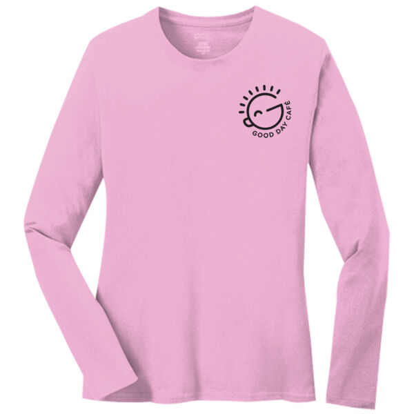 Print_B  - Ladies Long Sleeve Core Cotton Tee Thumbnail