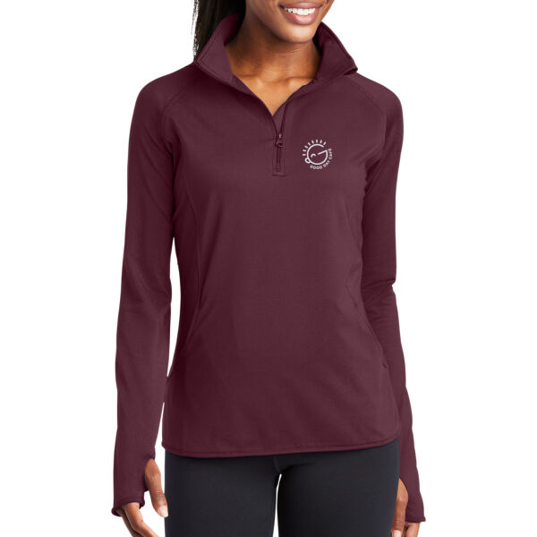 EMB_W  - Ladies Sport Wick ® Stretch 1/4 Zip Pullover Thumbnail