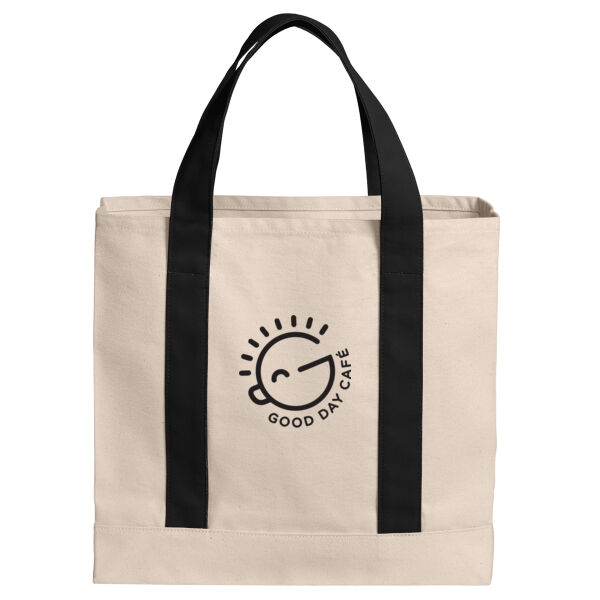 PRINT - Cotton Canvas Two Tone Tote Thumbnail